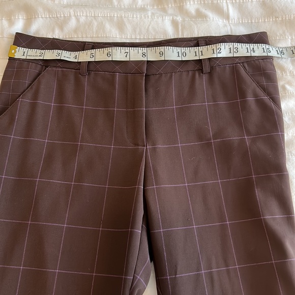 🤎Diane von Furstenberg split hem cropped trousers, women’s size 4 - Picture 8 of 10